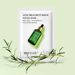 ماسک صورت ورقه ای سرم ضد جوش و آکنه چای سبز بریلی - شاین اسکین گالری