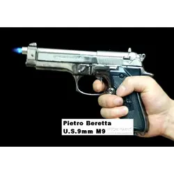 ماکت اسلحه کمری برتا beretta m9 (فندک دکوری پیستول کلت)