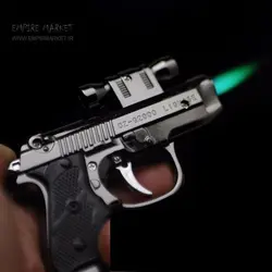 فندک طرح اسلحه کلت برونینگ لیزری فانتزی gun lighter