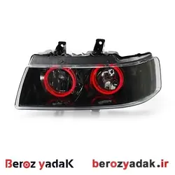 چراغ جلو سمند طرح گلس قرمز