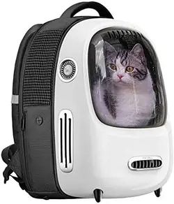 کوله پشتی حمل گربه و توله سگ ( تهویه شده با فن و نور داخلی ) برند : PETKIT کد : KT 970
