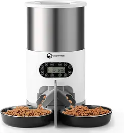 غذا خوری گربه اتوماتیک 4.5 لیتری ( تغذیه کننده دو طرفه خودکار حیوانات خانگی ) برند: NAUGHTYTRIBE کد : E 180