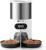 غذا خوری گربه اتوماتیک 4.5 لیتری ( تغذیه کننده دو طرفه خودکار حیوانات خانگی ) برند: NAUGHTYTRIBE کد : E 180