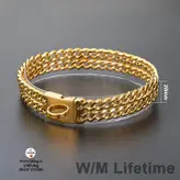 قلاده زنجیری سگ ( 18 عیار طلایی ) مادام العمر برند: W/W lifetime کد : ST 400