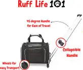 کیف و چمدان کتانی حمل حیوانات خانگی ، مورد تایید شرکت هواپیمایی برند: RUFFLIFE کد : KT 1007