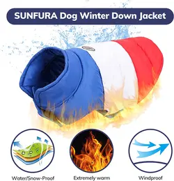 کت زمستانی سگ با آستر پشمی و ضد آب و باد برند: SUNFURA کد : PS 507