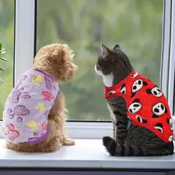پیراهن پشمی نرم از جنس فلانل برای گربه / سگ کوچک مدل : KUTKUT کد : PS 552