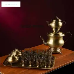 کتری زغالی برنجی، دستساز با روکش نانو، بسیار زیبا و با کیفیت بسیار بالا