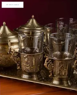 کتری زغالی برنجی، دستساز با روکش نانو، بسیار زیبا و با کیفیت بسیار بالا