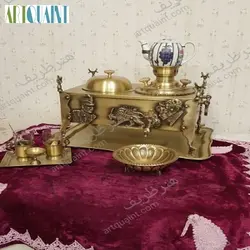 منقل سماوری برنجی، کیفیت برنج عالی و درجه ۱، خوش ساخت و با ظاهر متفاوت