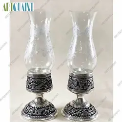 آینه شمعدان نقره عیار 84، بسیار با کیفیت و با دوام، مناسب منزل و محل کار