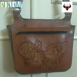 کیف مجلسی زنانه دوخته شده با نخ ایتالیایی و پرداخت شده با موم چرم گاوی کراست