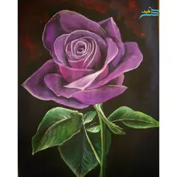 تابلو نقاشی با عنوان رز کبود با کیفیت عالی و اجرا قلم مناسب