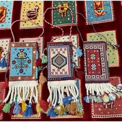 آویز گلیمی دیوار کوب محصول شهر جهانی گلیم با رنگ طبیعی با کیفیت بالا درجه 1