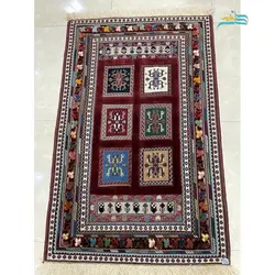 گلیم دستبافت جدید سیرجان محصول گالری نفیس با رنگ طبیعی و کیفیت بالا