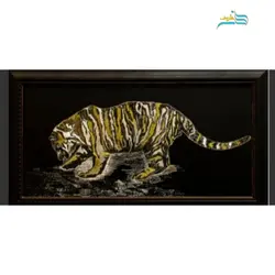 تابلو نگاره روی فلز آلومینیوم با عنوان ببر مناسب برای دکوراسیون منزل