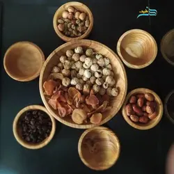 سرویس آجیل خوری ساخته شده از چوب با کیفیت و سطح صاف