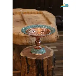 شیرینی خوری فیروزه کوبی مسی با فیروزه اصل نیشابور و کیفیت اعلاء