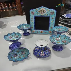 هفت سین میناکاری(پرداز) از جنس مس لعاب شده با متریال عالی ضد خش و حرارت بالا
