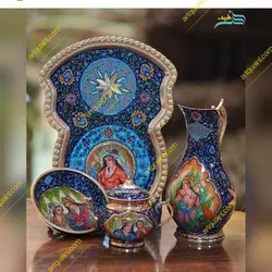 سماور برنجی مینیاتور، یک اثر هنری خاص، با رنگ ثابت و کیفیت بالا