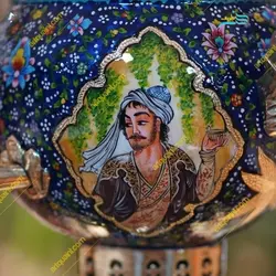 سماور برنجی مینیاتور، یک اثر هنری خاص، با رنگ ثابت و کیفیت بالا