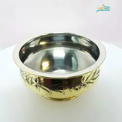 سماور برنجی زغالی 6 لیتری، داخل قلع کاری شده، کیفیت درجه 1 صادراتی