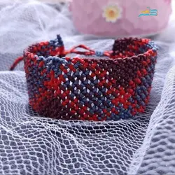 دستبند دخترانه طرح سایه نخ موم زده با مقاومت بالا و کیفیت عالی