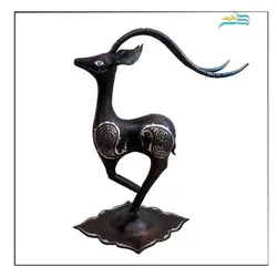 غزال تمام نقره کوب زیبا خاص و منحصر بفرد، مقاوم دربرابر گرما و فشار نسبتا بالا