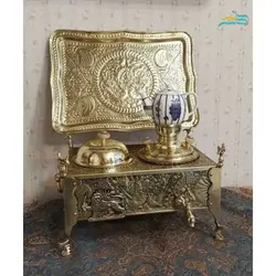 منقل سماوری برنجی قلمزنی بسیار با کیفیت بالا و زیر ساخت عالی