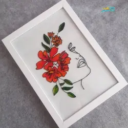 نقاشی روی شیشه و آینه و ظروف کاری خاص،  قابل شستشو و بسیار زیبا