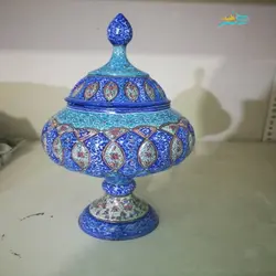 شکلات خوری میناکاری مناسب استفاده در منزل و محل کار، لعاب کاری شده و با دوام