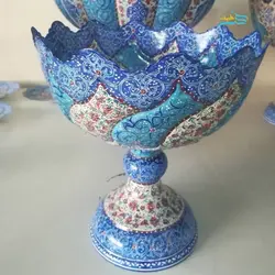آجیل خوری میناکاری با جنس مس لعاب شده و با بهترین کیفیت زیر ساخت
