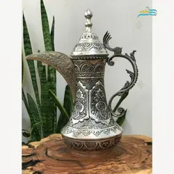 قهوه جوش ابکاری نقره ورق ضخیم برنج و سنگین وزن دارای پوشش محافظ رنگ با کیفیت