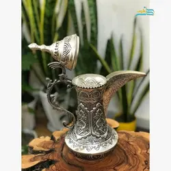قهوه جوش ابکاری نقره ورق ضخیم برنج و سنگین وزن دارای پوشش محافظ رنگ با کیفیت
