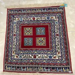 گلیم دستبافت جدید سیرجان مناسب کف اتاق و تابلو فرش با رنگ طبیعی درجه 1 با کیفیت