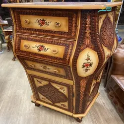 درآور دست ساز معرق کاری با چرم طبیعی و چوب راش با کیفیت عالی و منحصر بفرد