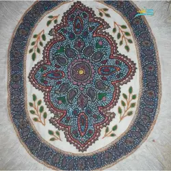 پته رومیزی کاملا دست دوز و رنگ های گیاهی کاملا طبیعی با کیفیت بالا و درجه 1