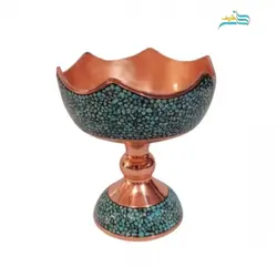 آجیل خوری فیروزه کوبی مدل دالبری کد ۱۰۰۴ رنگ بدنه مسی با کیفیت و با دوام بالا