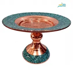 شیرینی خوری فیروزه کوبی کد ۱۰۰۵ ورق مس بسیار با کیفیت و درجه 1 طول 30 و عرض 21 سانت