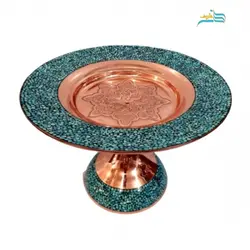 شیرینی خوری فیروزه کوبی کد ۱۰۰۵ ورق مس بسیار با کیفیت و درجه 1 طول 30 و عرض 21 سانت