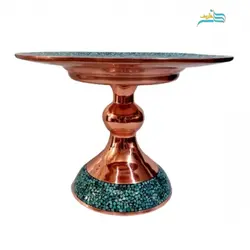 شیرینی خوری فیروزه کوبی کد ۱۰۰۵ ورق مس بسیار با کیفیت و درجه 1 طول 30 و عرض 21 سانت