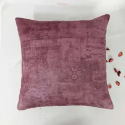 کاور کوسن دست دوخت، سنگ دوزی شده با پارچه مخمل سوییت با کیفیت عالی