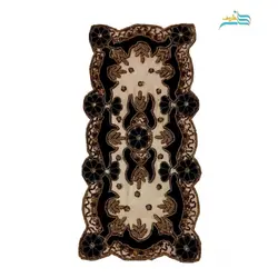 رومیزی سوزن دوزی و آینه کاری B-16 مستطیل و سنگدوزی با پارچه تور دوخت تمیز با کیفیت