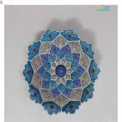 بشقاب دیوارکوب میناکاری مسی 20 سانتی دست ساز