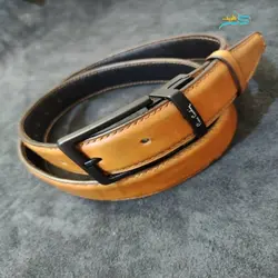 کمربند مردانه دو رو چرم گاوی، دست دوز و دستساز