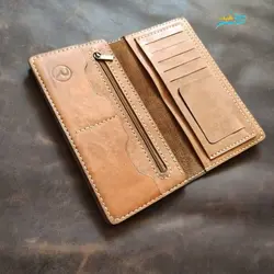 ست کیف دستی مردانه و کمربند، دست دوز و دستساز دوخته شده با نخ موم زده ترک