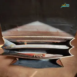 کیف اداری مردانه، صد در صد دستدوز، دستساز و دسترنگ، تهیه شده از چرم گاوی