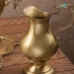 سرویس سماور زغالی سنگین وزن 6 لیتری شش ضلعی دسته ماهی