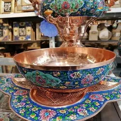 سرویس سماور مس و پرداز ورق ضخیم با روکش پلی استر
