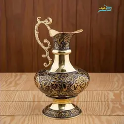 سرویس سماور زغالی اعیانی و پرکار برنجی 6 لیتری